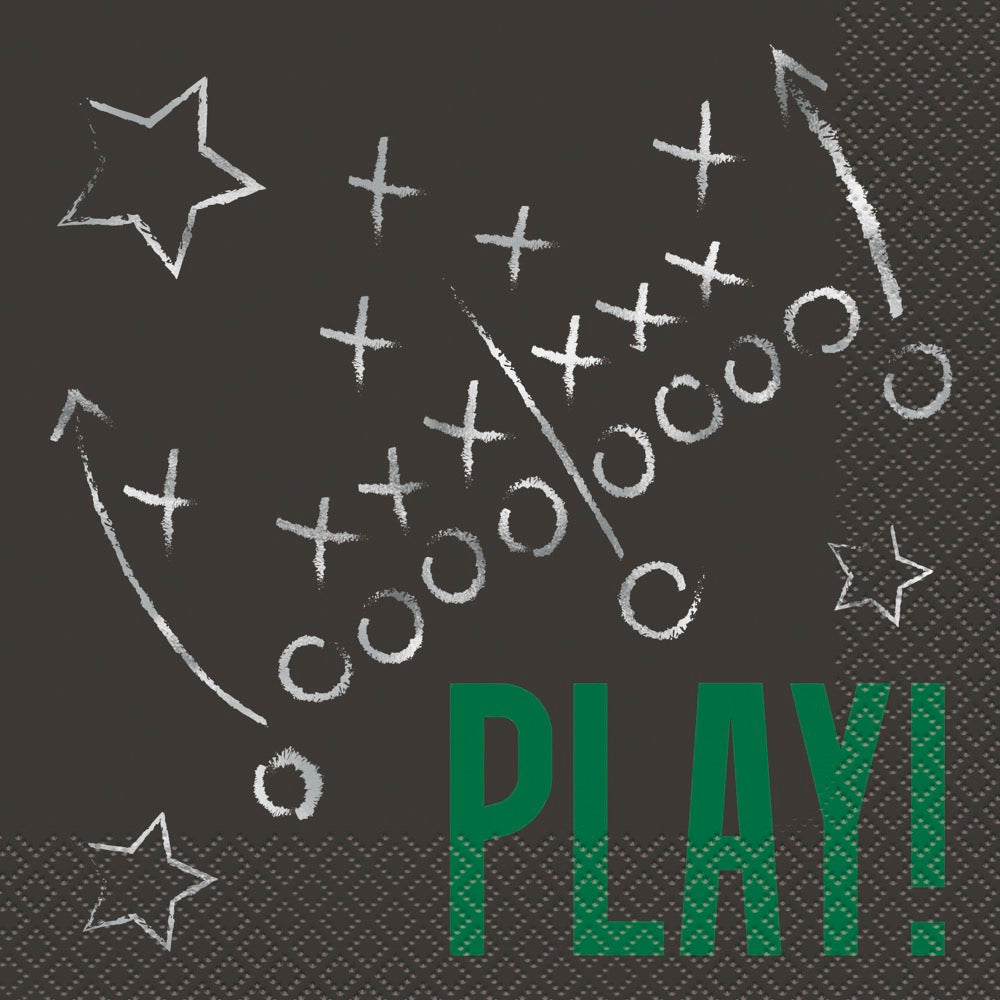 Kickoff Football Play! Luncheon Napkins 16ct - Foil Stamping