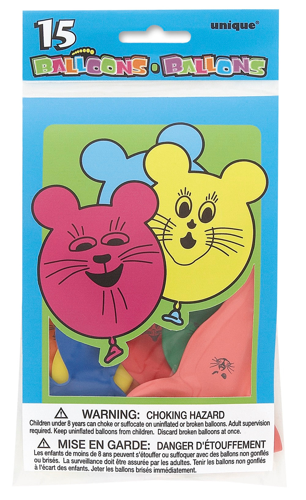 Mouse Balloons 15ct