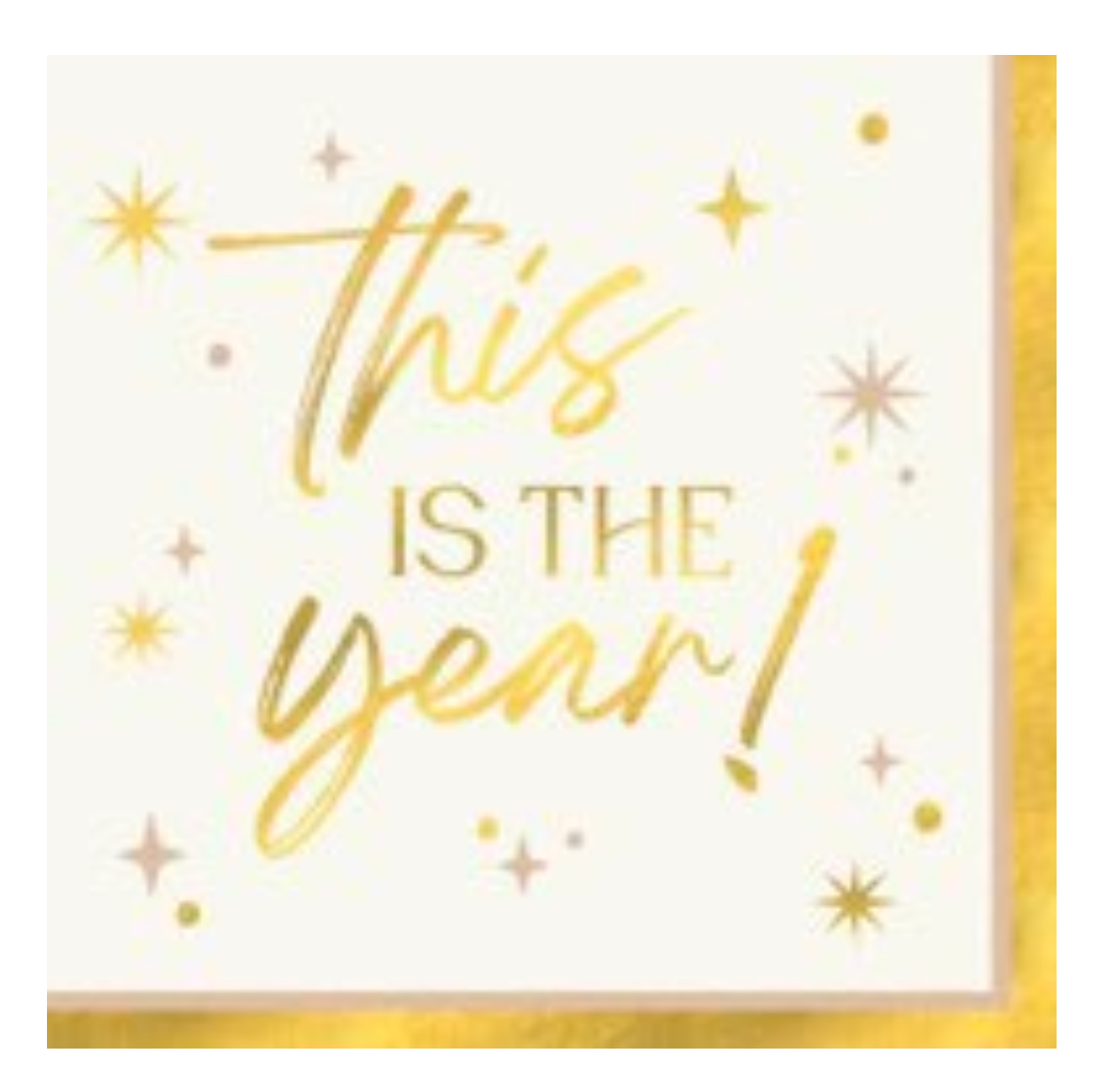 Golden Soiree Lunch Napkins 16ct