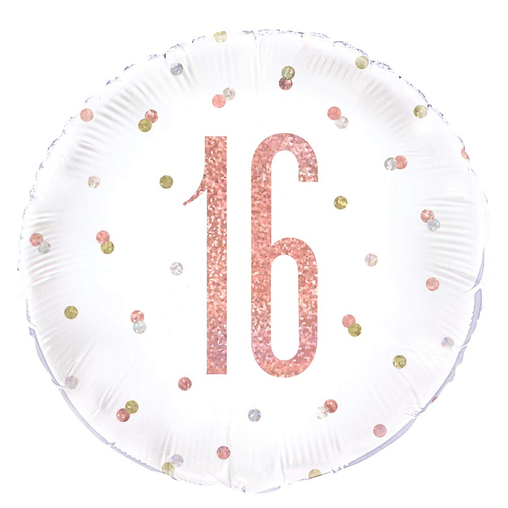 #136 GLITZ Rose Gold 16 18in Balloon