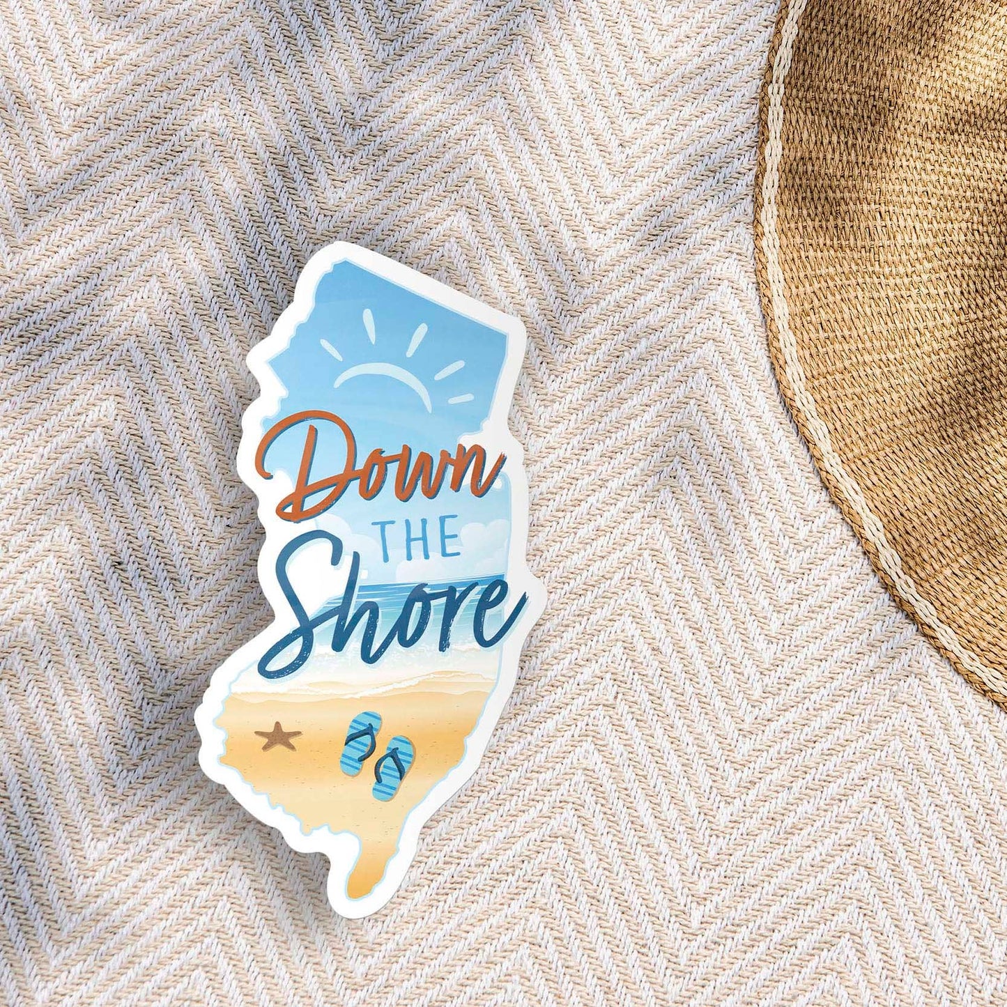 Down the Shore NJ Sticker - New Jersey Shore Decals
