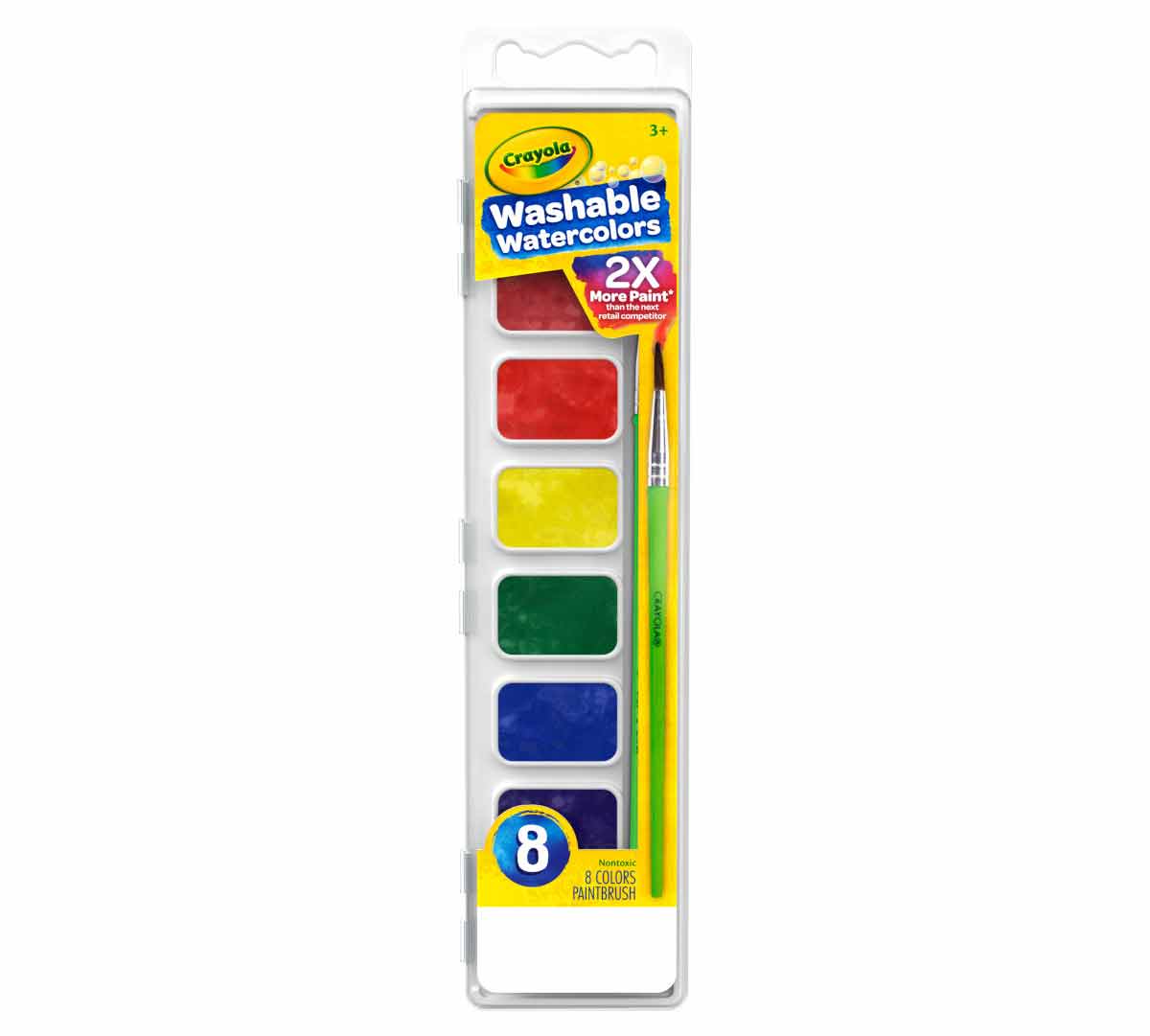 Crayola Washable Watercolor Paints, 8 count