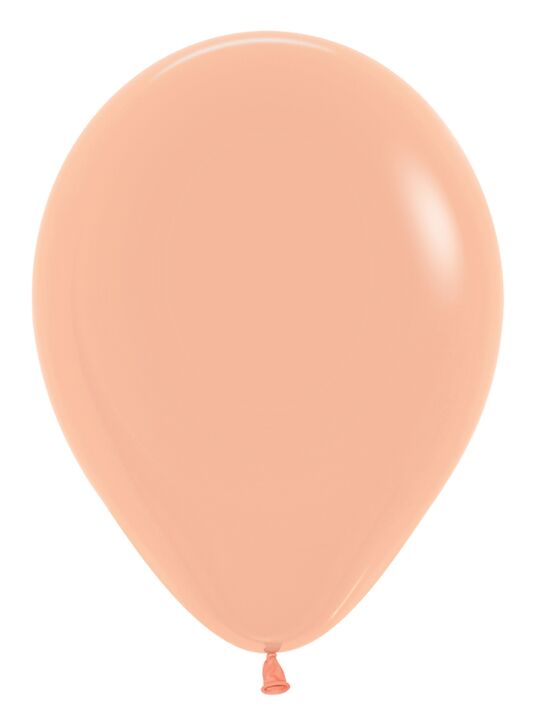 12in Helium Inflated Latex Balloon - Peach Blush