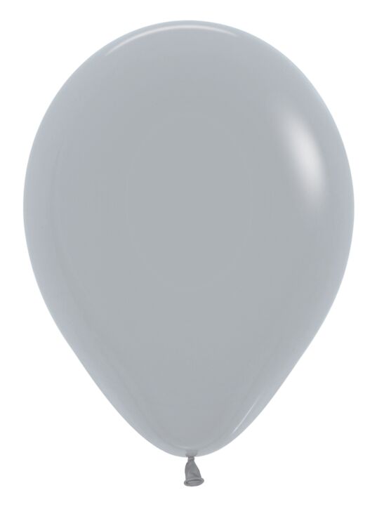 12in Helium Inflated Latex Balloon - Gray