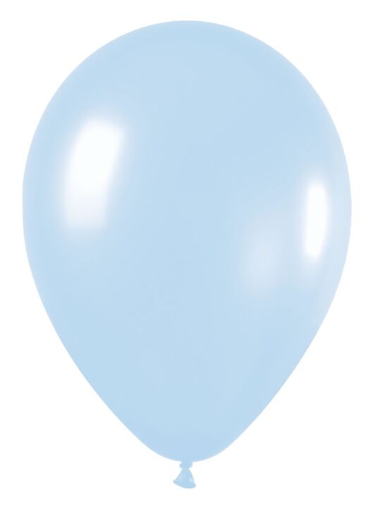12in Helium Inflated Latex Balloon - Pearl Blue