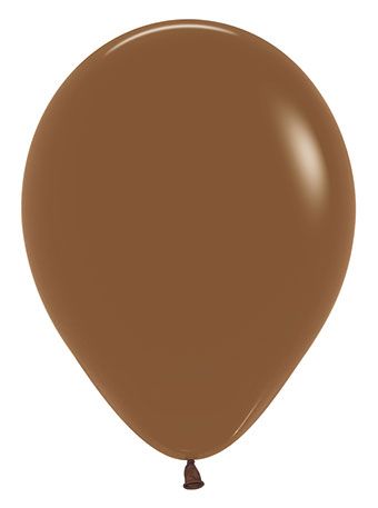 12in Helium Inflated Latex Balloon - Coffee