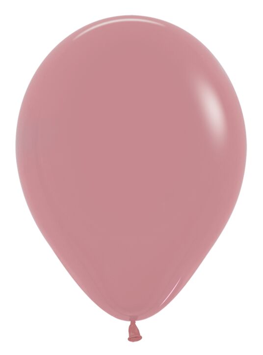 12in Helium Inflated Latex Balloon - Rosewood