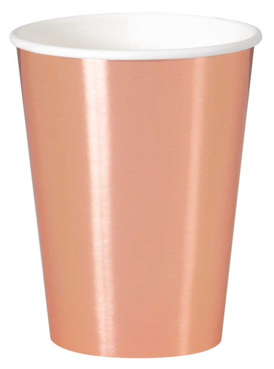 Rose Gold Foil 12oz Paper Cups 8ct