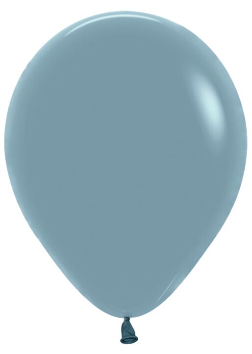 12in Helium Inflated Latex Balloon - Pastel Dusk Blue