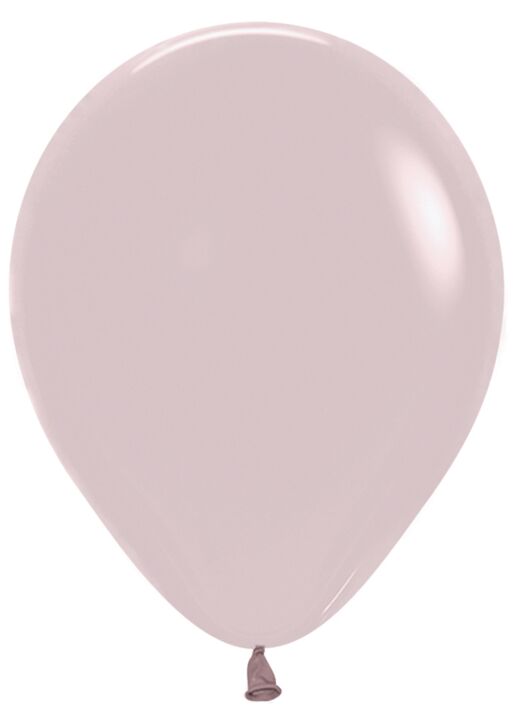 12in Helium Inflated Latex Balloon - Pastel Dusk Rose