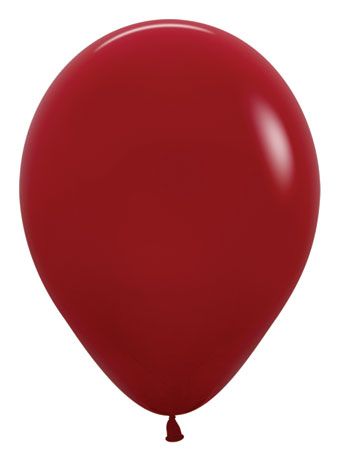 12in Helium Inflated Latex Balloon - Imperial Red