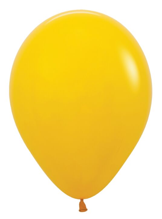 12in Helium Inflated Latex Balloon - Honey Yellow