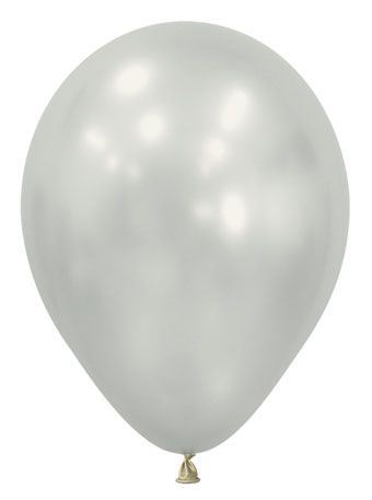 12in Helium Inflated Latex Balloon - Silk Oyster White (Sempertex)
