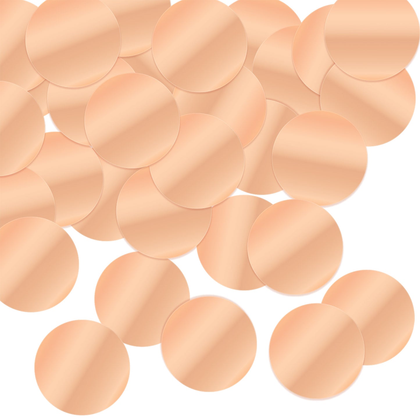 Metallic Deluxe Dot Confetti Rose Gold