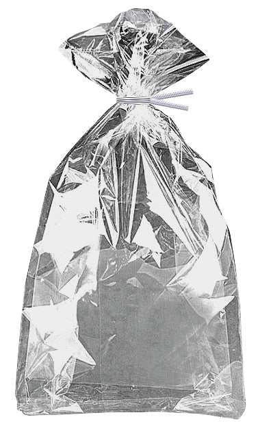 Silver Foil Cellophane Bags 10ct