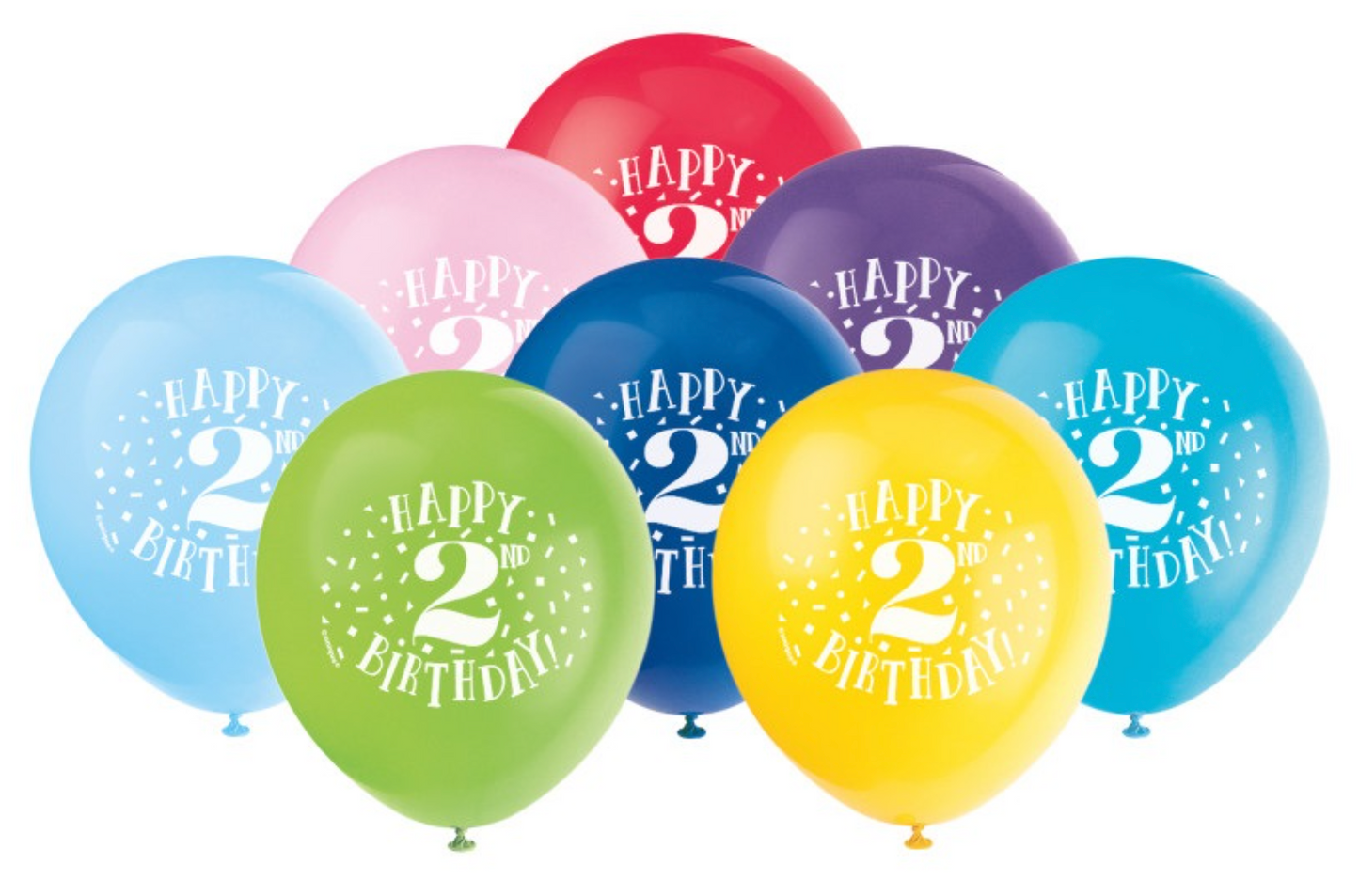 Number Birthday 12in Latex Balloons 8ct