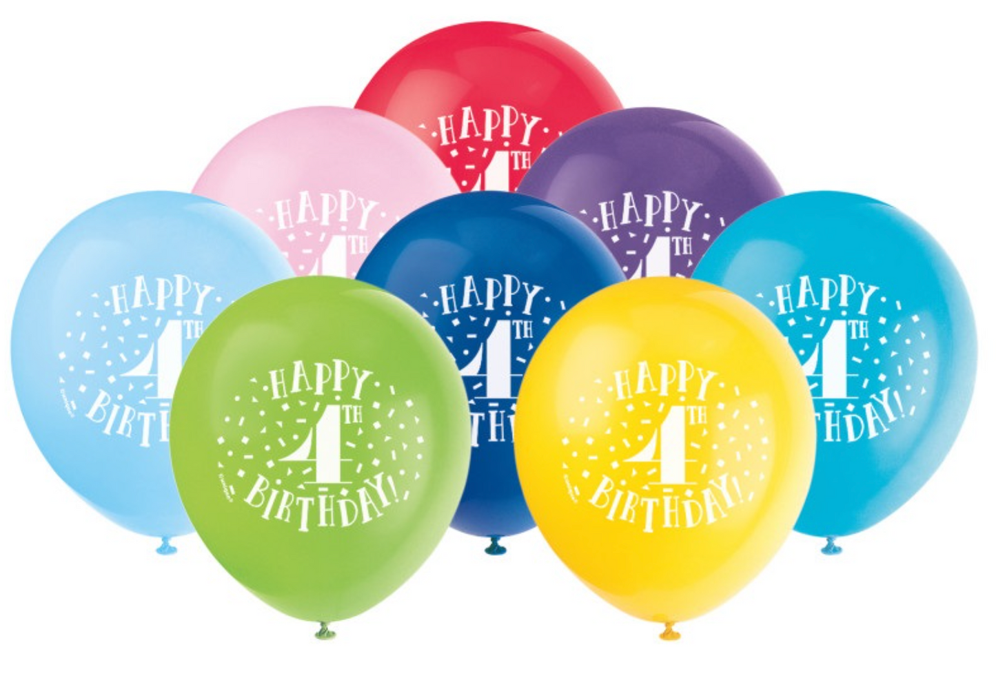 Number Birthday 12in Latex Balloons 8ct