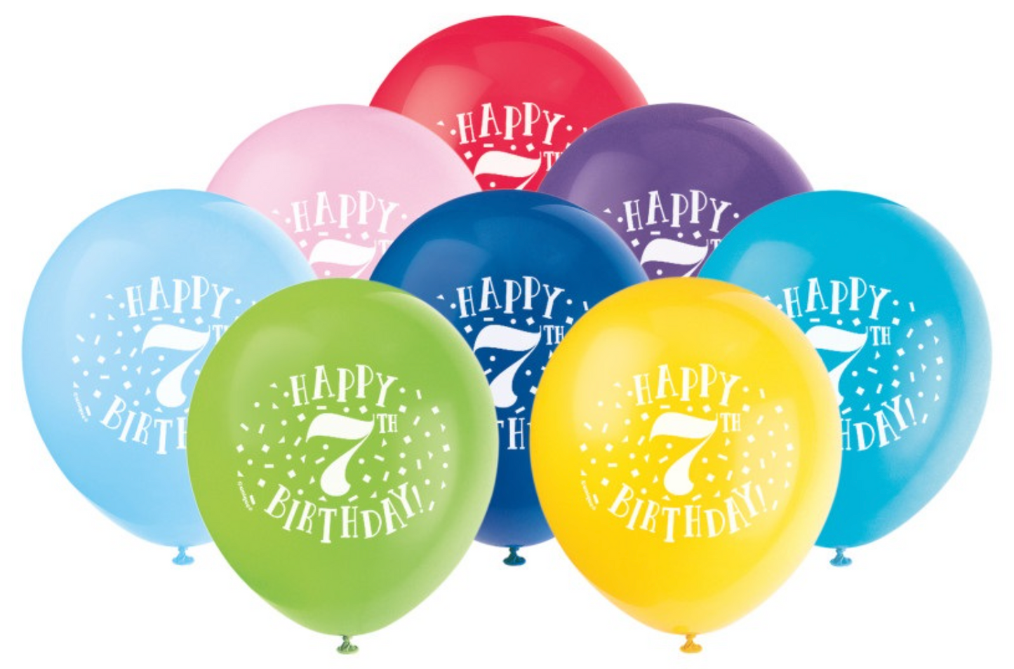 Number Birthday 12in Latex Balloons 8ct
