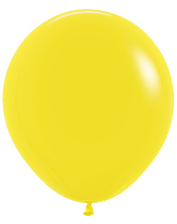 18in Helium Inflated Latex Balloon - Fashion Yellow