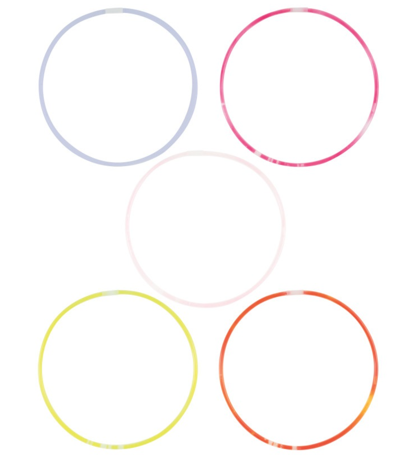 Glow Necklaces - Assorted Colors 22in 25ct