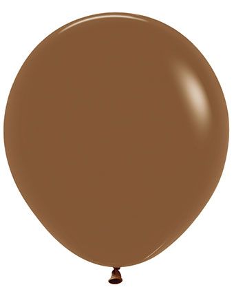 18in Helium Inflated Latex Balloon - Coffee