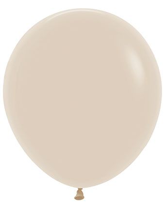18in Helium Inflated Latex Balloon - White Sand