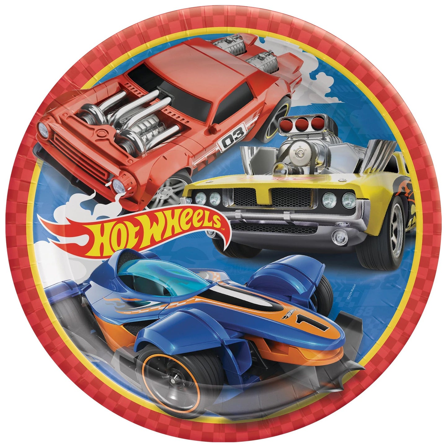 Hot Wheels 9in Plates 8ct