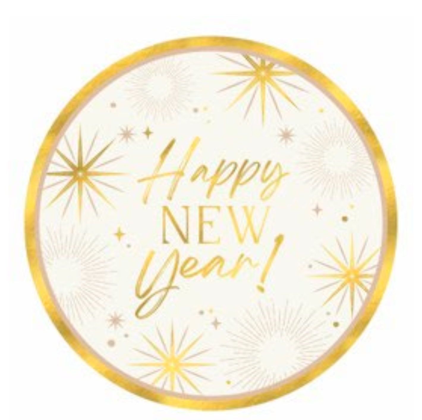 Golden Soiree 9in Plates 8ct