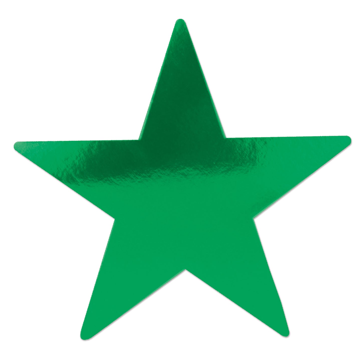 Foil Star Cutout 5in - Green