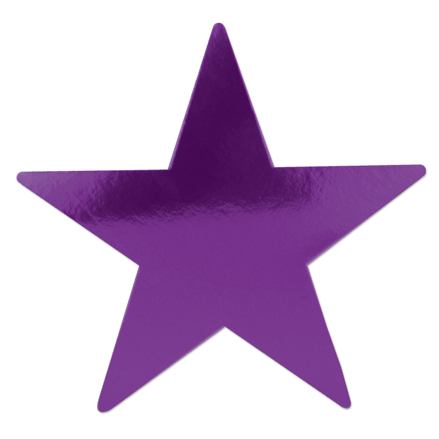 Foil Star Cutout 12in - Purple