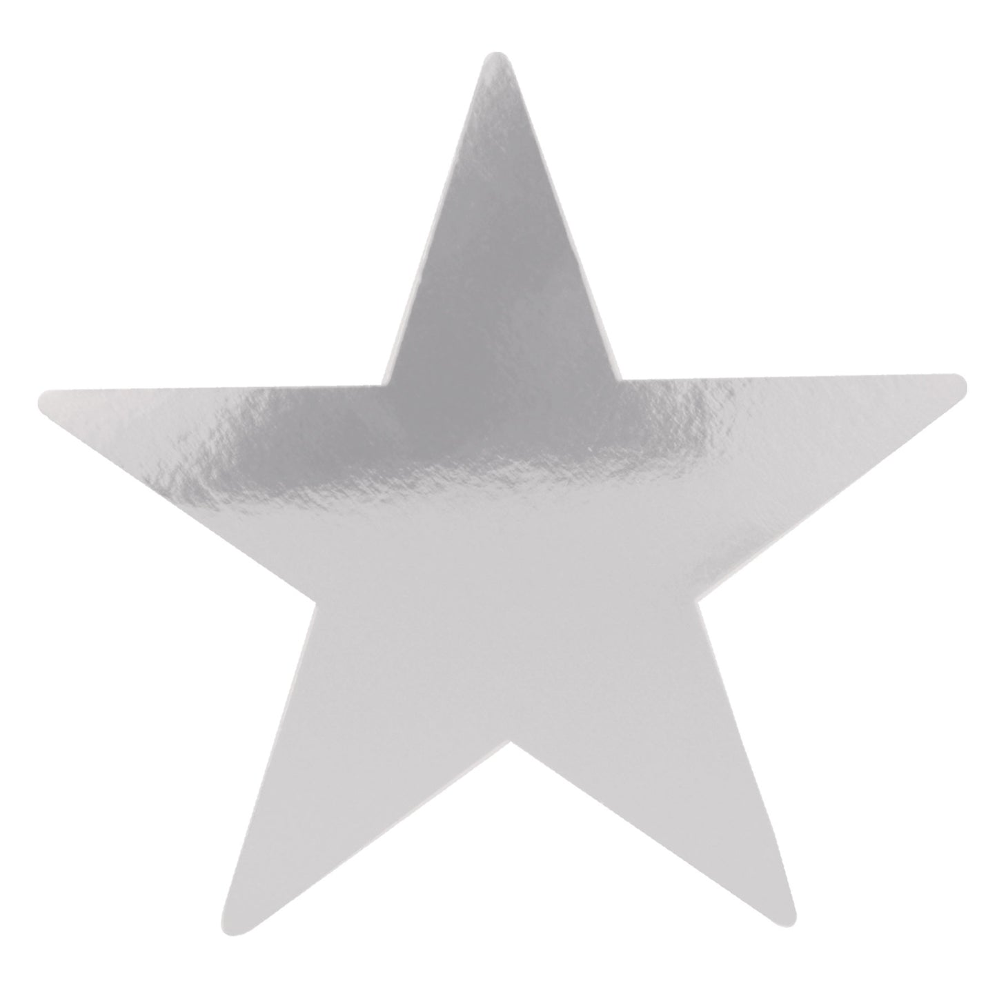 Foil Star Cutout 12in - Silver