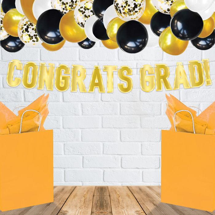 Foil Congrats Grad! Streamer - Gold