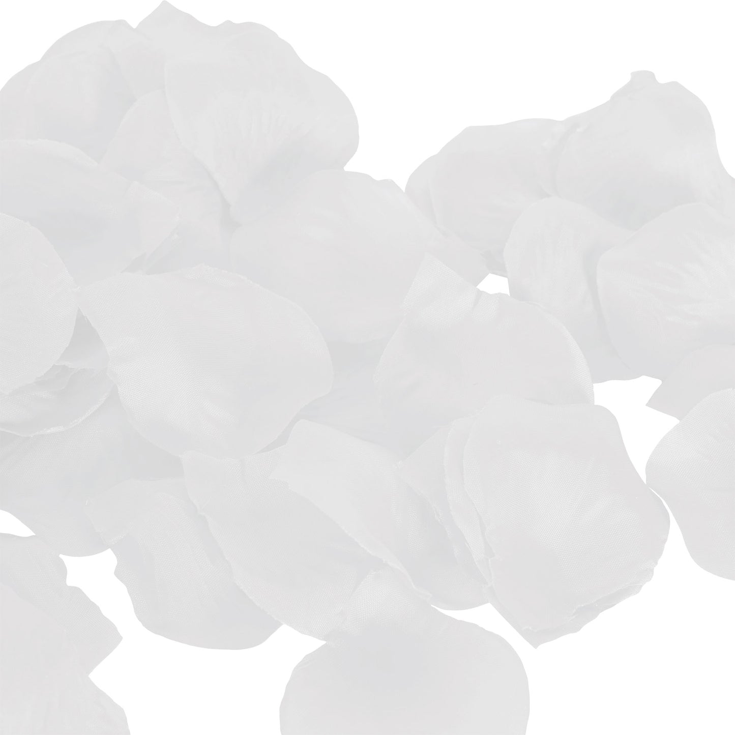 Fabric Rose Petals 200ct - White