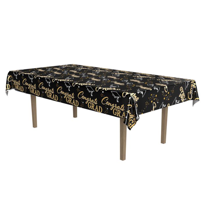 Graduation Metallic Table Cover 54" x 108"