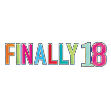 Foil Finally "18" Streamer