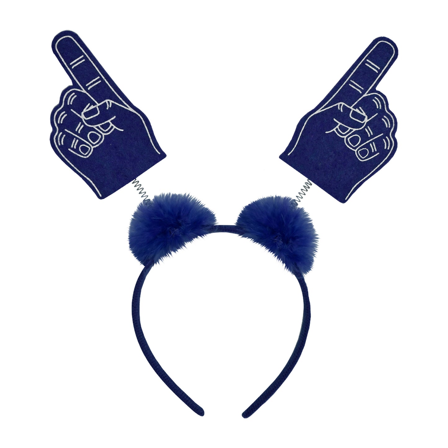 #1 Hand Boppers w/Marabou - Blue
