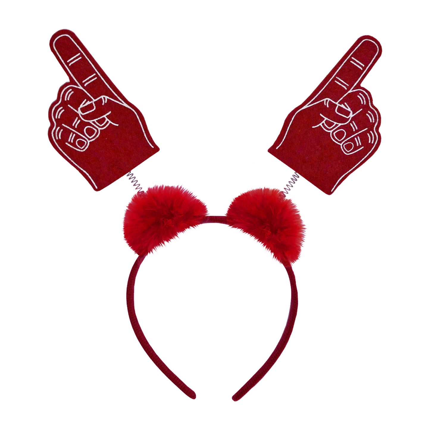 #1 Hand Boppers w/Marabou - Red