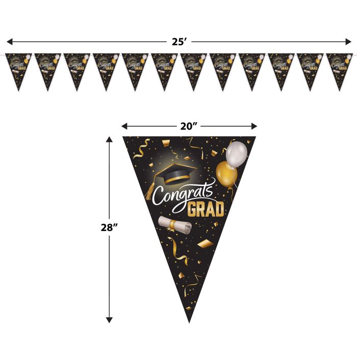 Graduation Oversized Pennant Banner