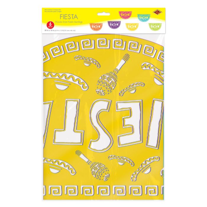 Fiesta Picado Style Plastic Buntings