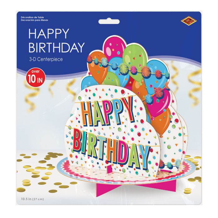 3-D Happy Birthday Centerpiece