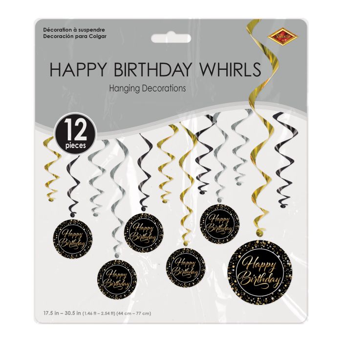Happy Birthday Whirls (12/Pkg)
