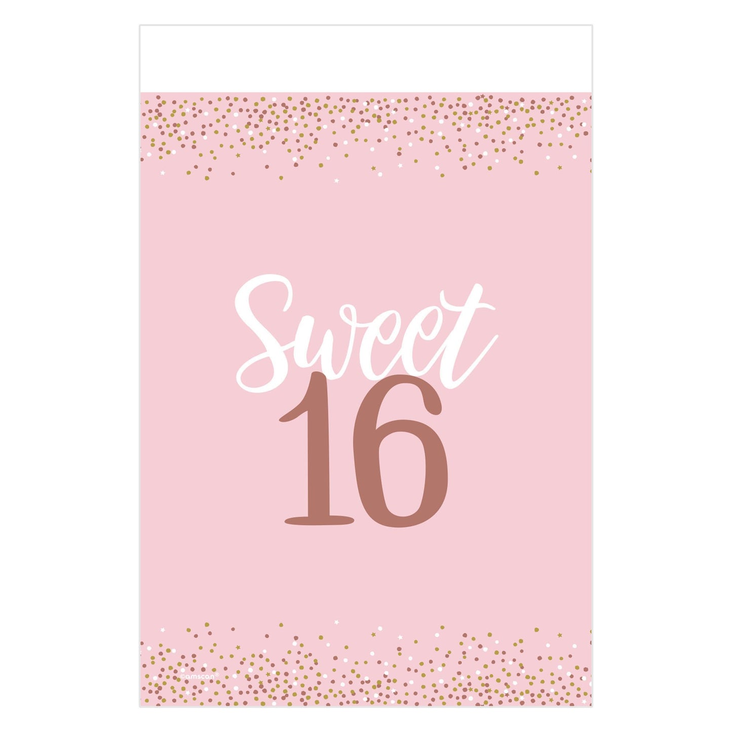 Sixteen Blush Plastic Table Cover 54x102