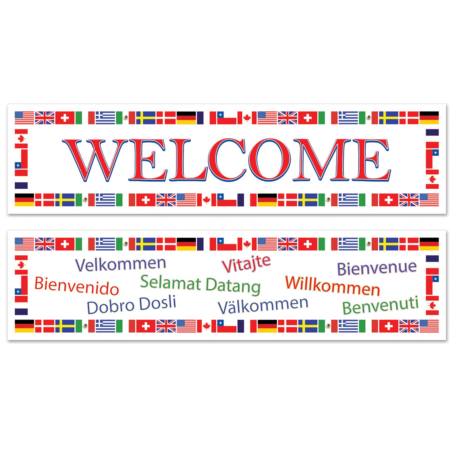 International Welcome Banners 2ct