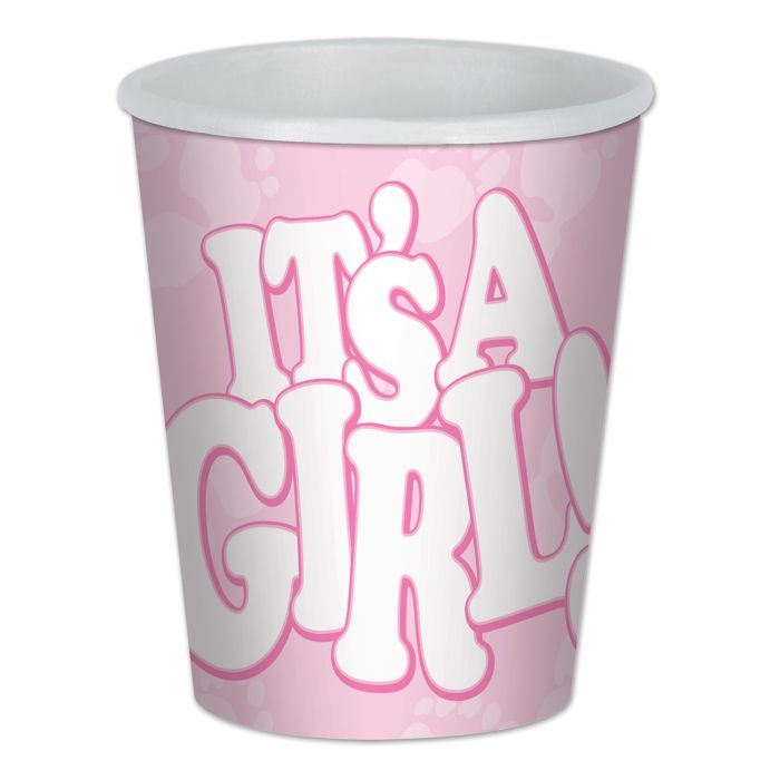 It's A Girl! 9oz Beverage Cups 8ct