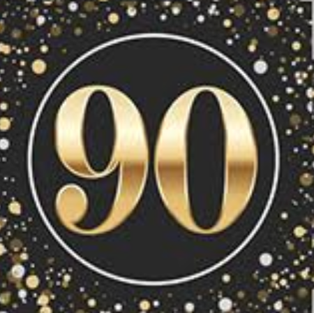 "90" Beverage Napkins (16/Pkg)