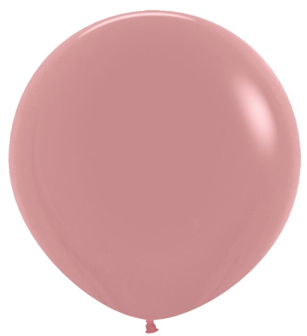24in Helium Inflated Latex Balloon - Rosewood