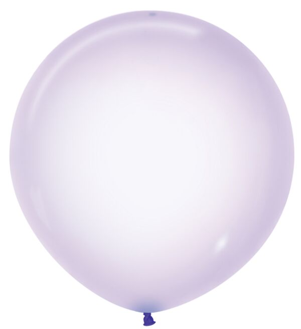 24in Helium Inflated Latex Balloon - Crystal Pastel Lilac