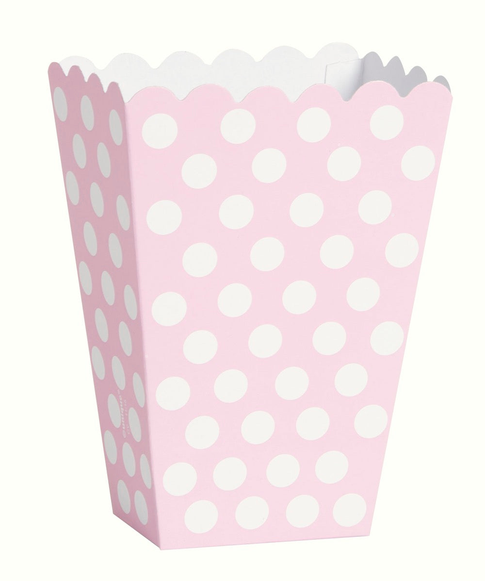 Lovely Pink Dots Treat Boxes 8ct