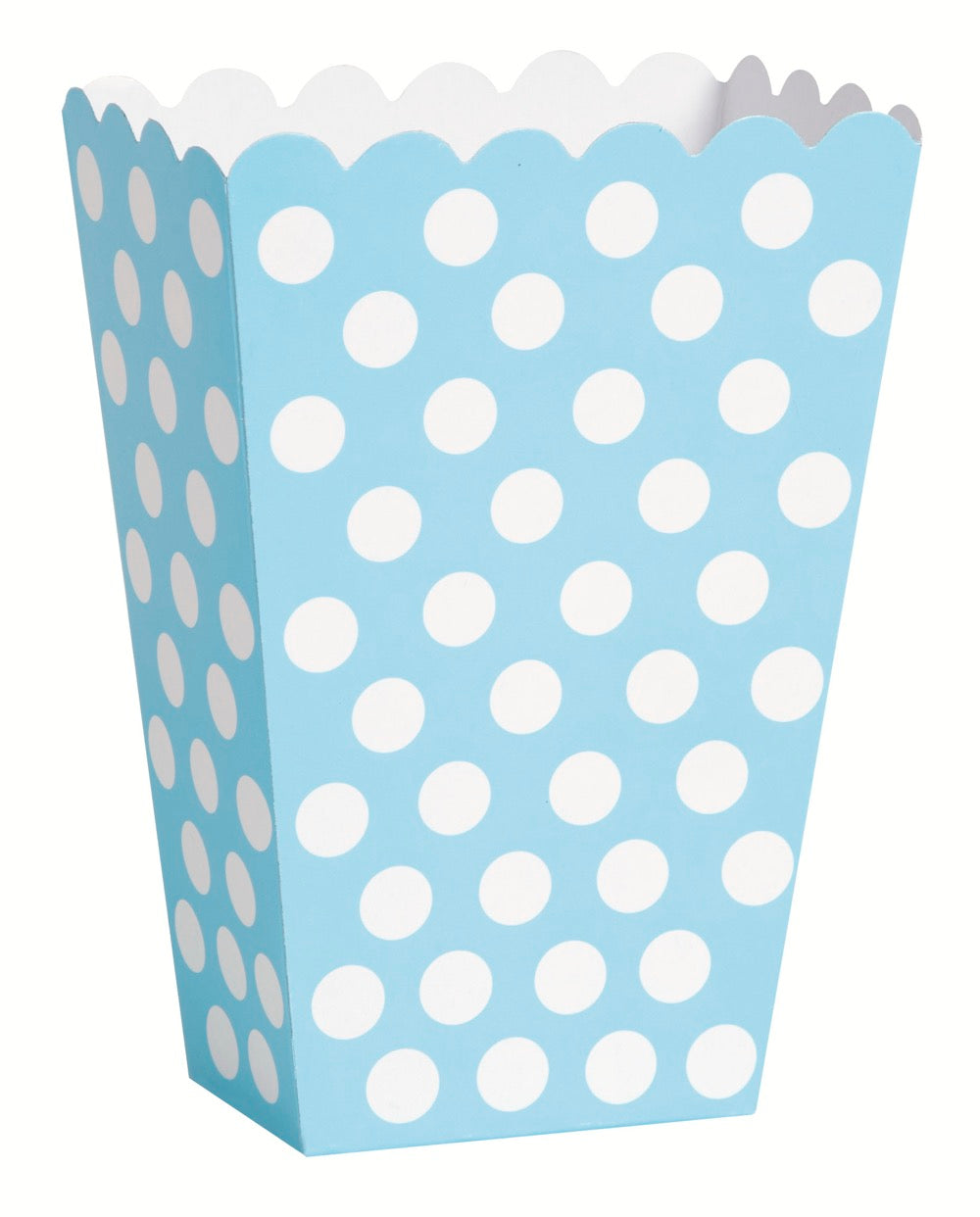 Powder Blue Dots Treat Boxes 8ct