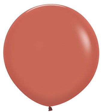 24in Helium Inflated Latex Balloon - Terracotta (Sempertex)